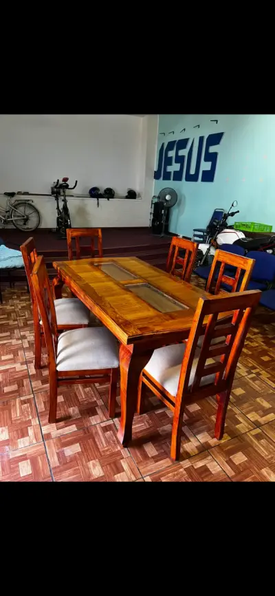 Juego de comedor de madera - miniatura 3