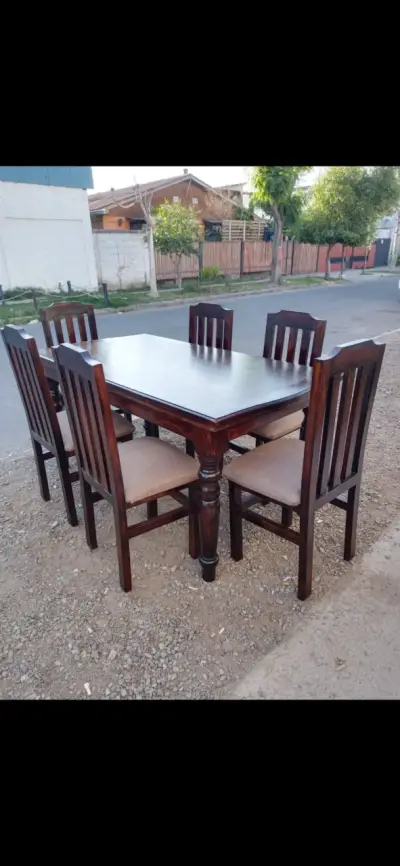 Juego de comedor de madera - miniatura 5
