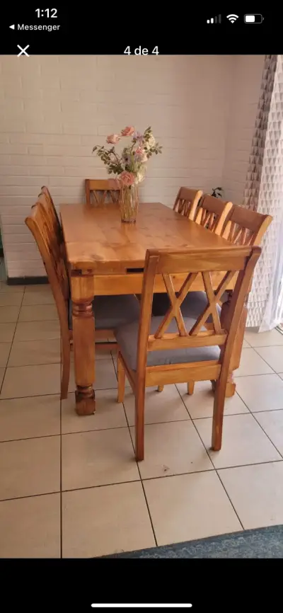 Juego de comedor madera y sillas - miniatura 2