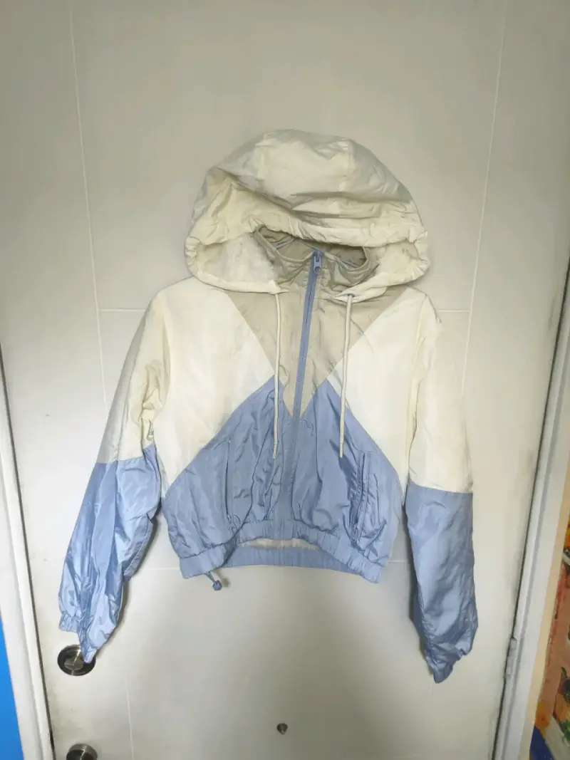 Parkas de niñ@s acolchada azul con capucha - 4