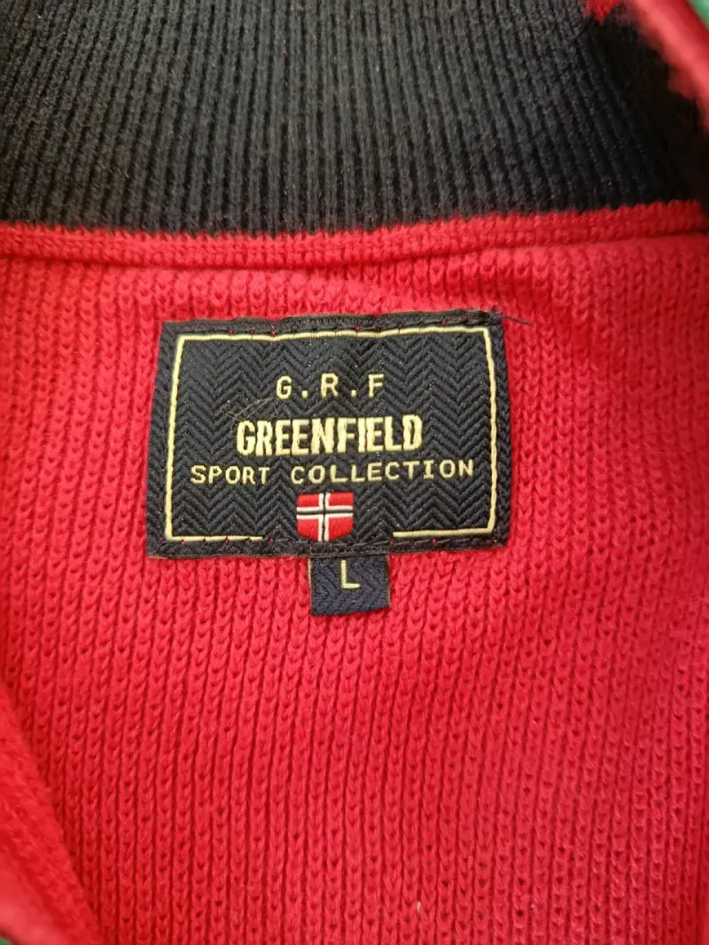 Sweater Greenfield Rojo Medio Cierre -Talla L - 3