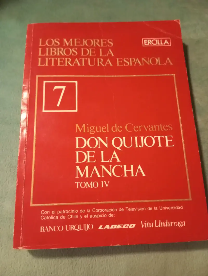 Libro Don Quijote De La Mancha Tomo IV - Editorial - 1