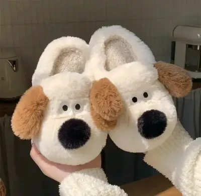 Pantuflas peluche perro 37, 38 y 39 - miniatura 1