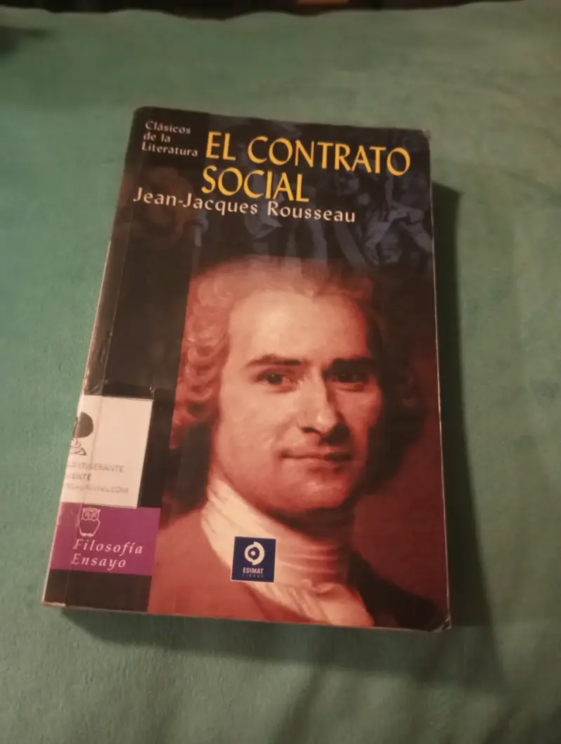 Libro El Contrato Social - Jean-Jacques Rousseau ( - 1