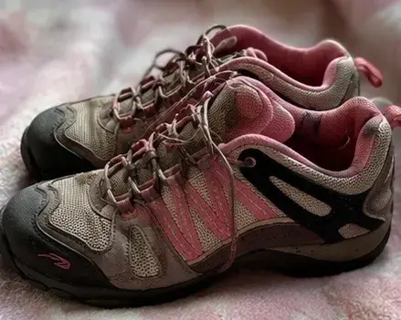 Zapatillas trekking vintage café y rosado talla 36 - 6