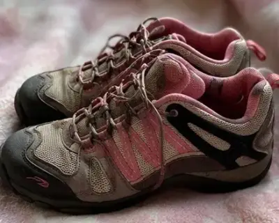 Zapatillas trekking vintage café y rosado talla 36 - miniatura 6