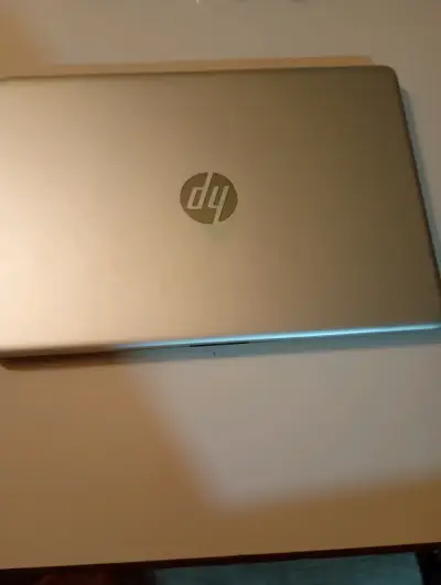 Notebook HP plateado en buen estado - miniatura 1