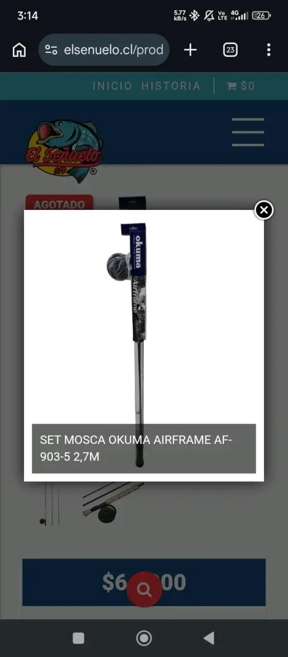 Set de pesca Okuma Airframe 2.7M