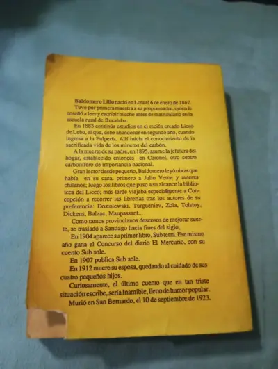 Libro 'Sub-terra' de Baldomero Lillo - miniatura 2