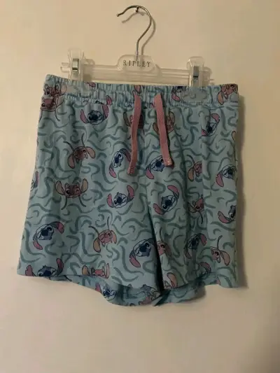Polera y shorts infantil de Stitch y Angela - miniatura 2