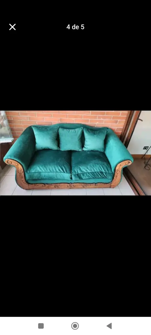 Sofá vintage verde - 2