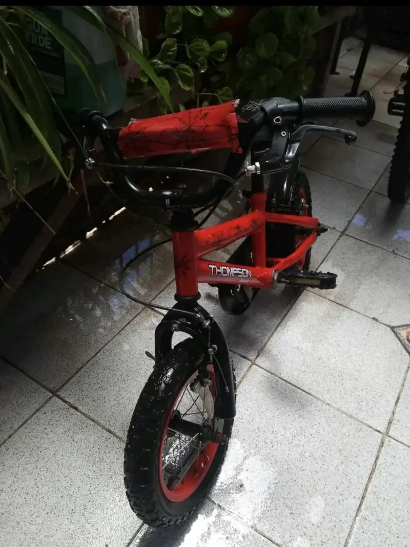 Bicicleta infantil roja - 1