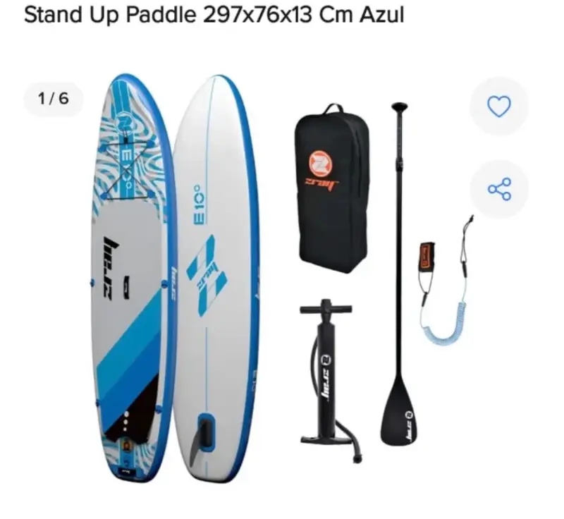 Set de Stand Up Paddle azul