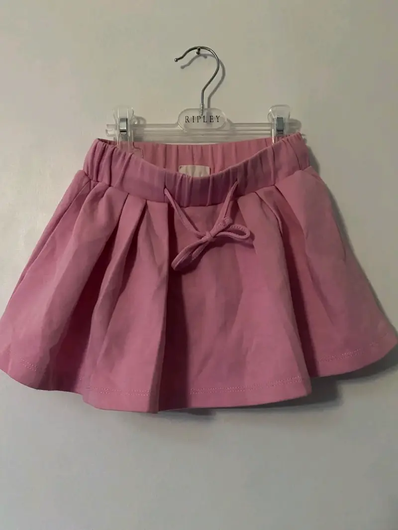 Falda short rosada infantil - 1