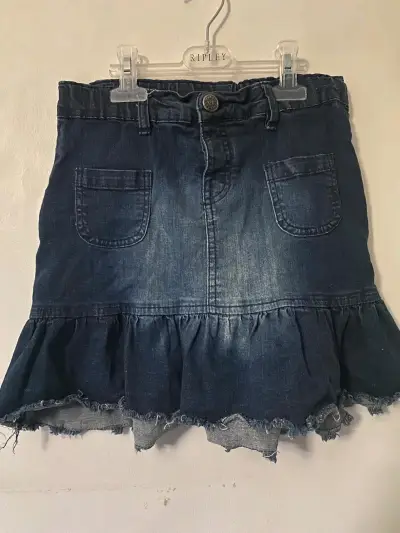 Falda de jeans con bolsillos - miniatura 1