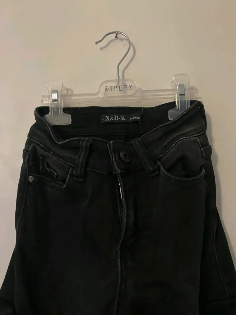 Jeans cargo negro de niña X&D-K Fashion - 1