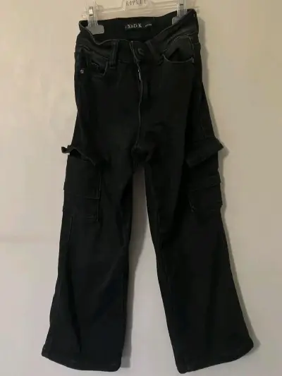 Jeans cargo negro de niña X&D-K Fashion - miniatura 2