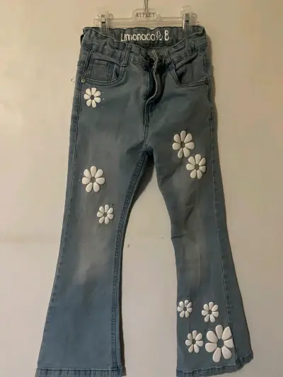 Jeans  con flores Limonada - miniatura 2