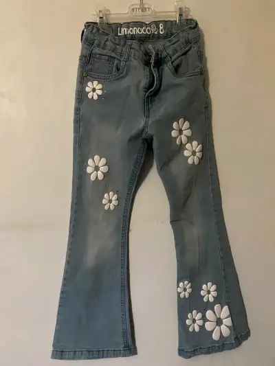 Jeans  con flores Limonada - miniatura 3