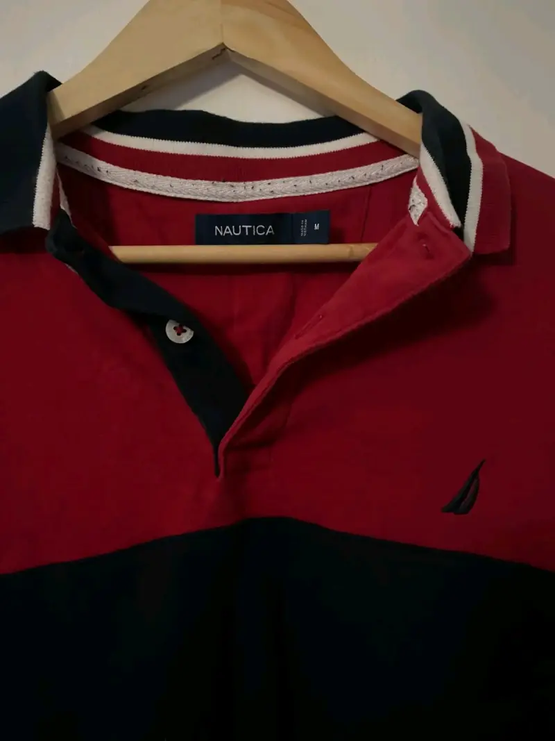 Polera roja nautica hombre - 2