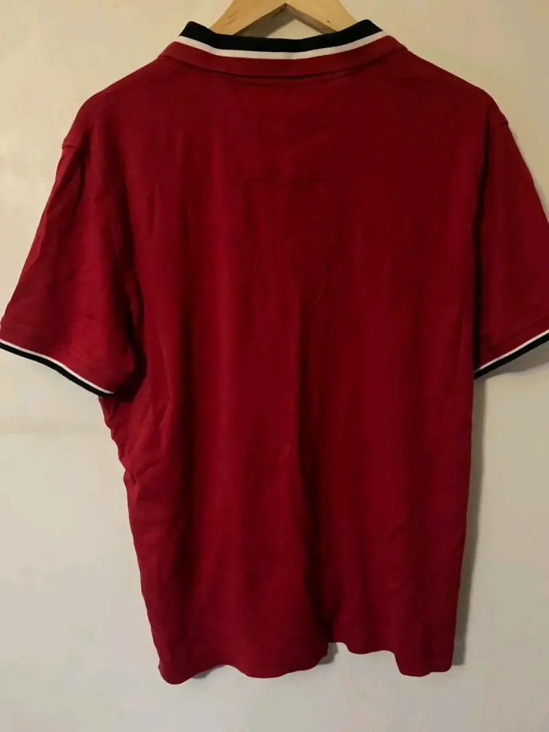 Polera roja nautica hombre - 3