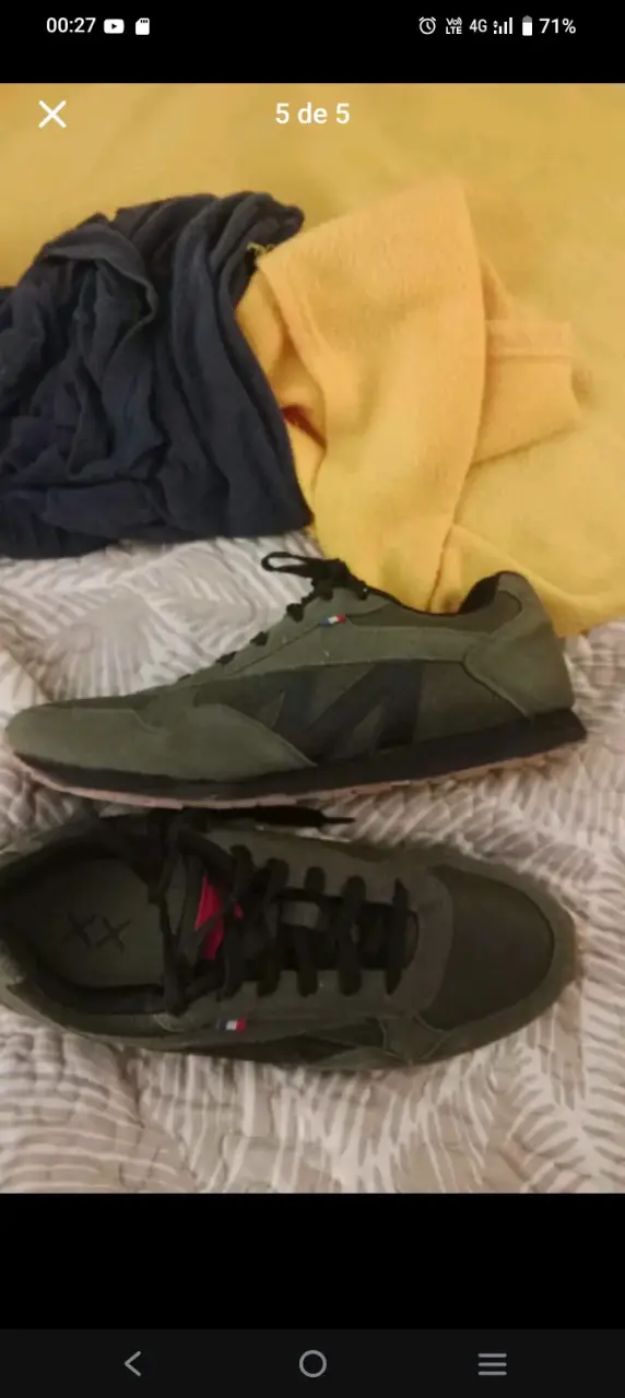Zapatillas deportivas verde oscuro