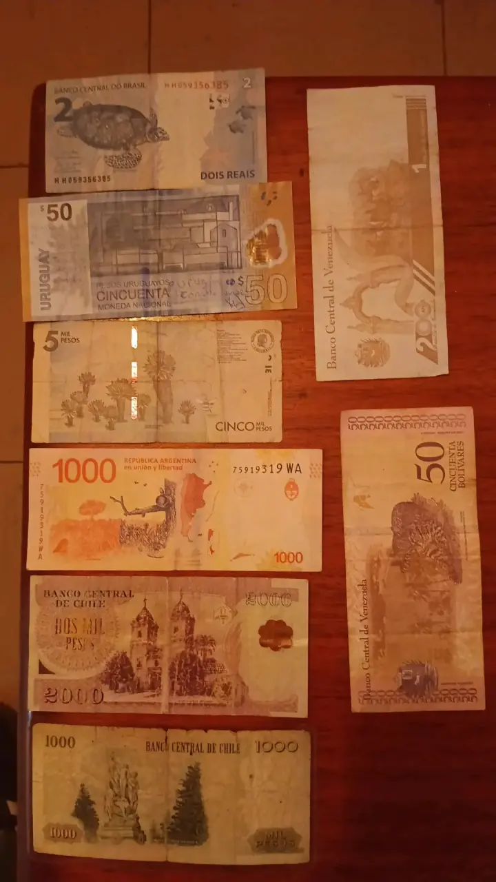 Lote de billetes  y monedas argentinas antiguas - 2