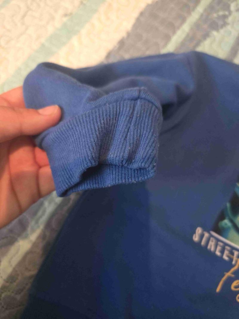 Polerón azul de niño con estampado - 2
