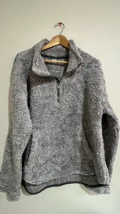 Polar gris con cierre - miniatura 1