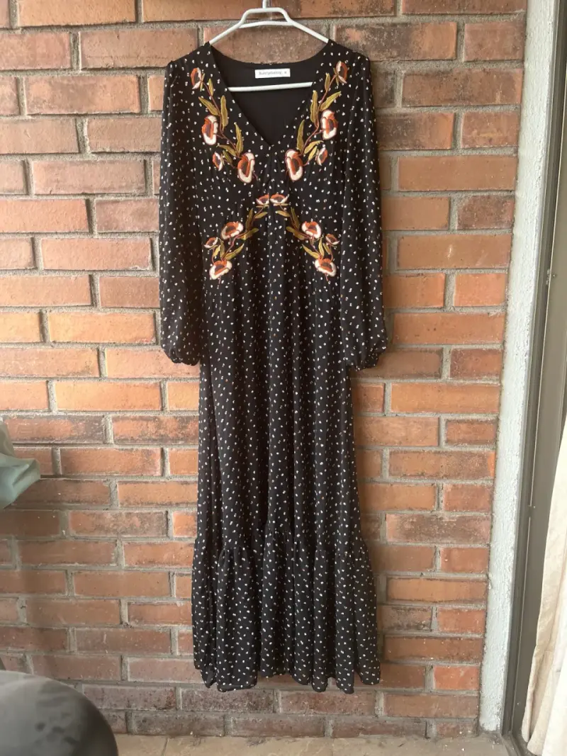 Vestido negro boho - 1
