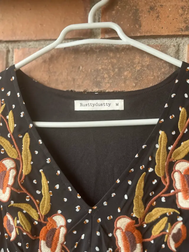 Vestido negro boho - 4