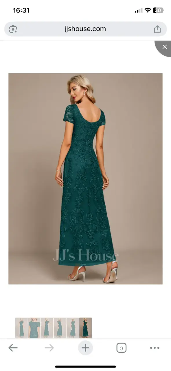 Vestido largo verde elegante - 3