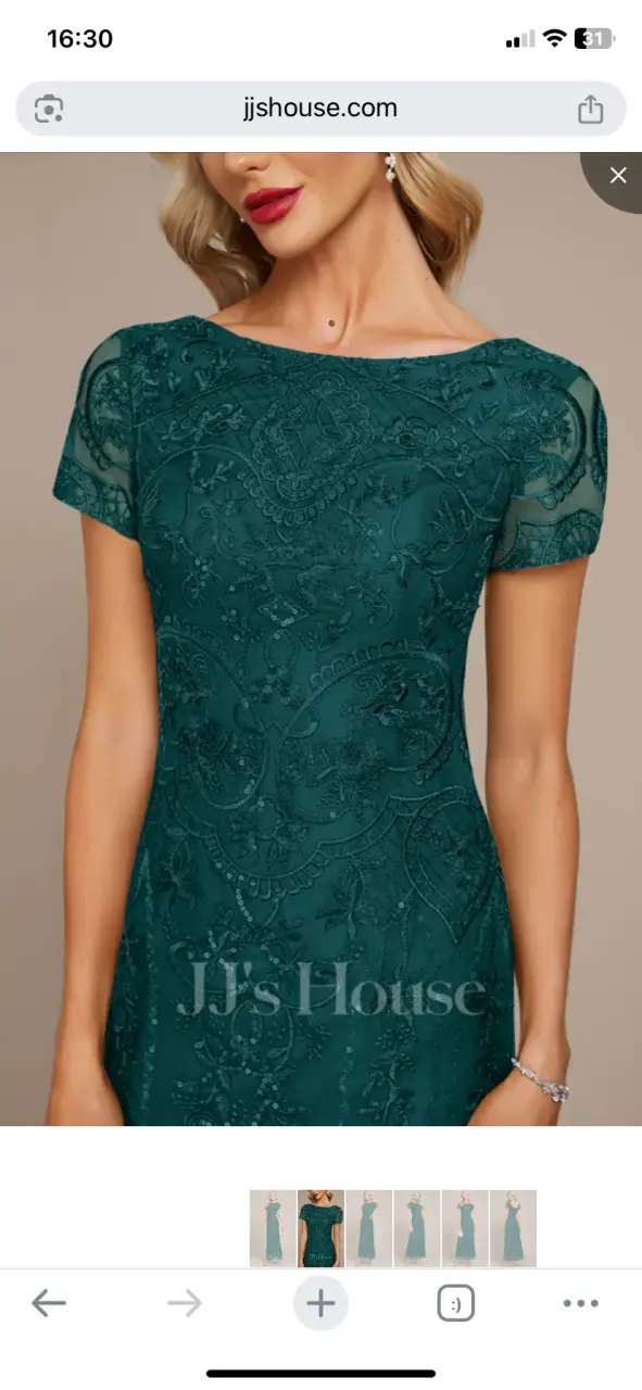 Vestido largo verde elegante - 4