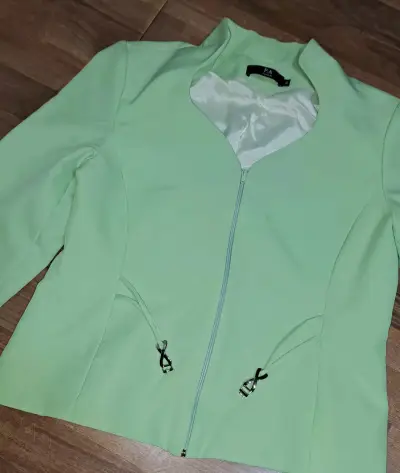 Chaqueta verde menta elegante - miniatura 2