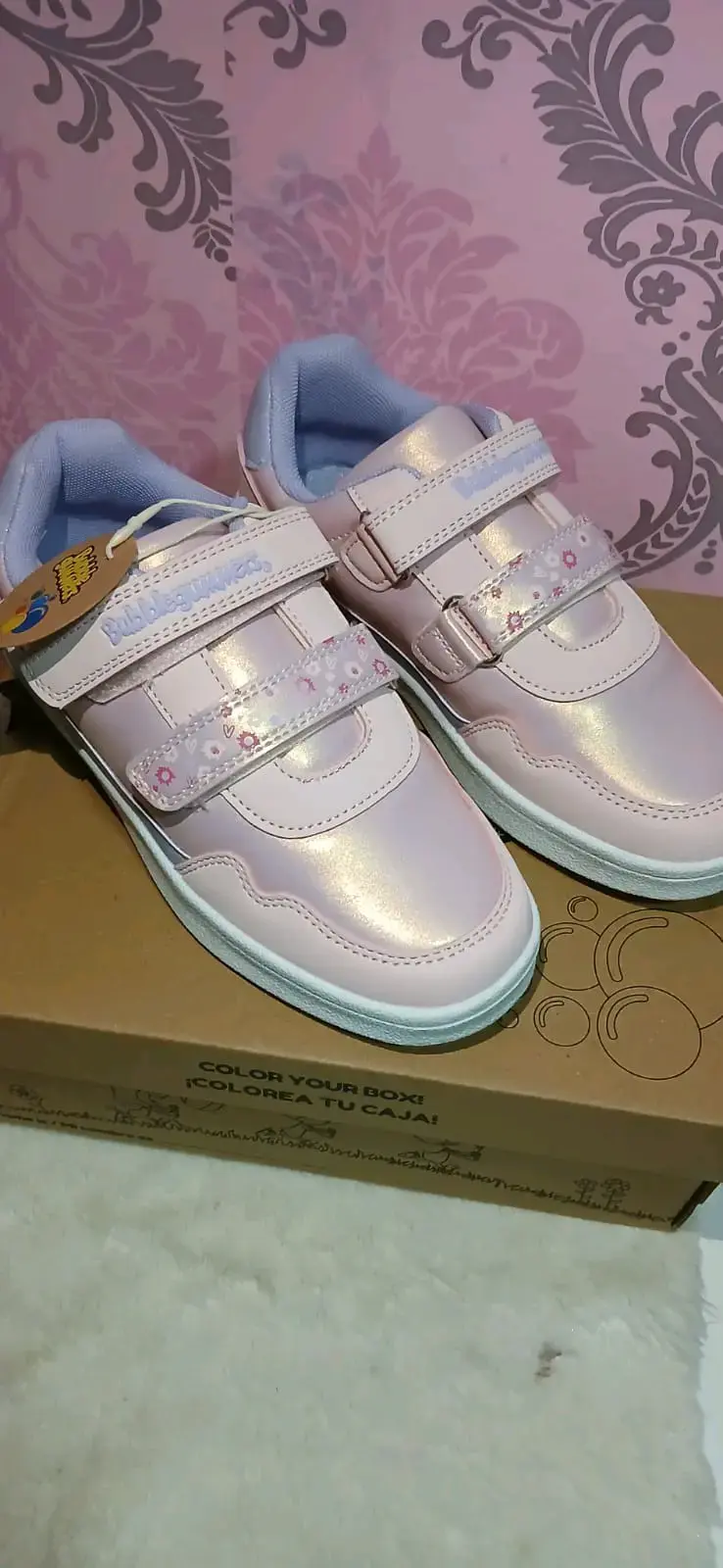 Zapatillas rosadas para niña - 1