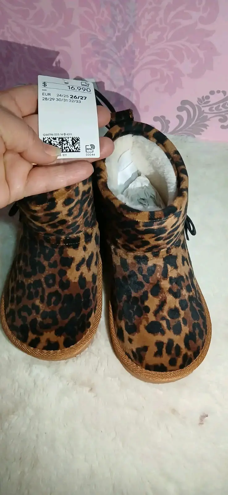 Botas de niña con estampado leopardo - 2