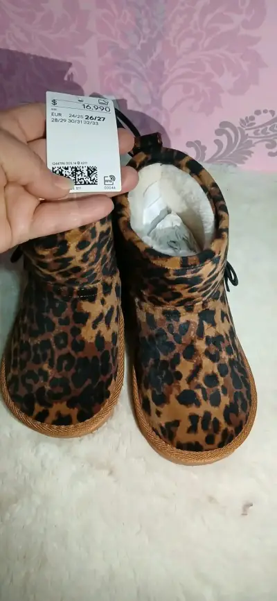 Botas de niña con estampado leopardo - miniatura 2