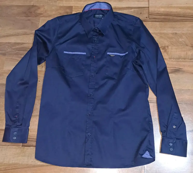 Camisa Hombre Azul Marino