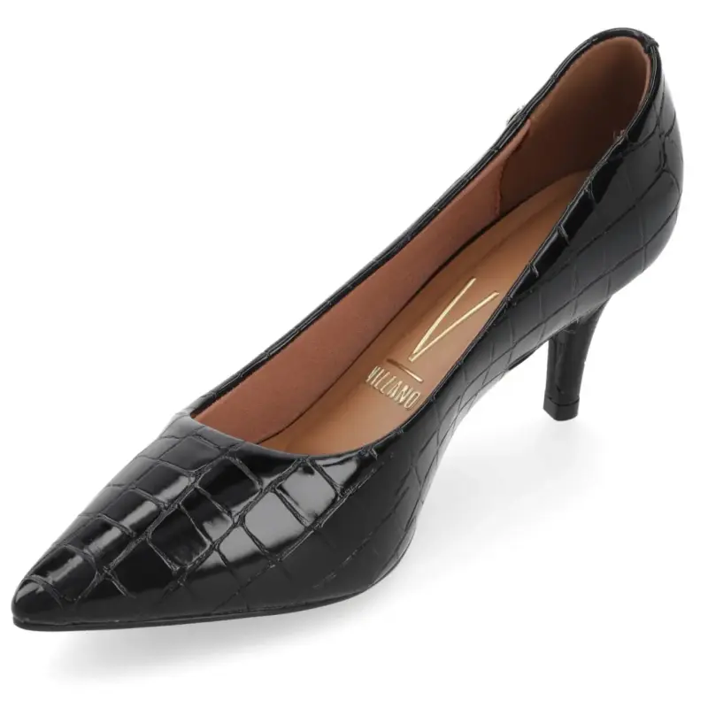 Stiletto Vizzano Croco Negro - 2