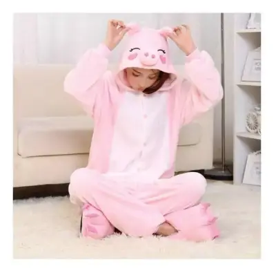 Pijama enterito rosado cerdito - miniatura 1