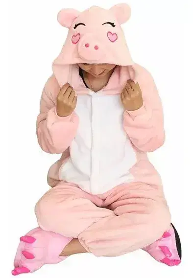 Pijama enterito rosado cerdito - miniatura 3