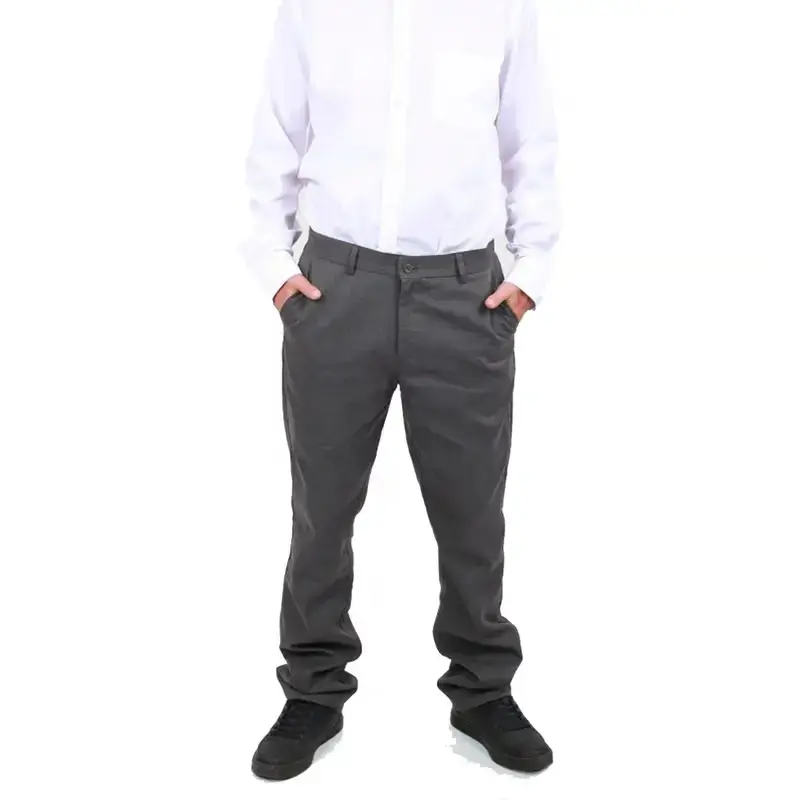 Pantalones gris oscuro para hombre - 1