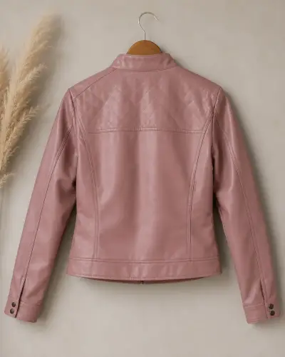 Chaqueta rosa de mujer - miniatura 4
