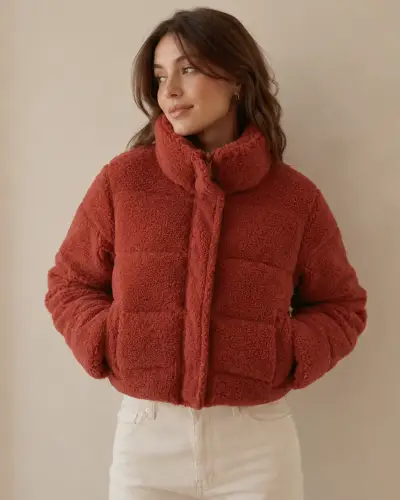 Chaqueta de lana roja - miniatura 1