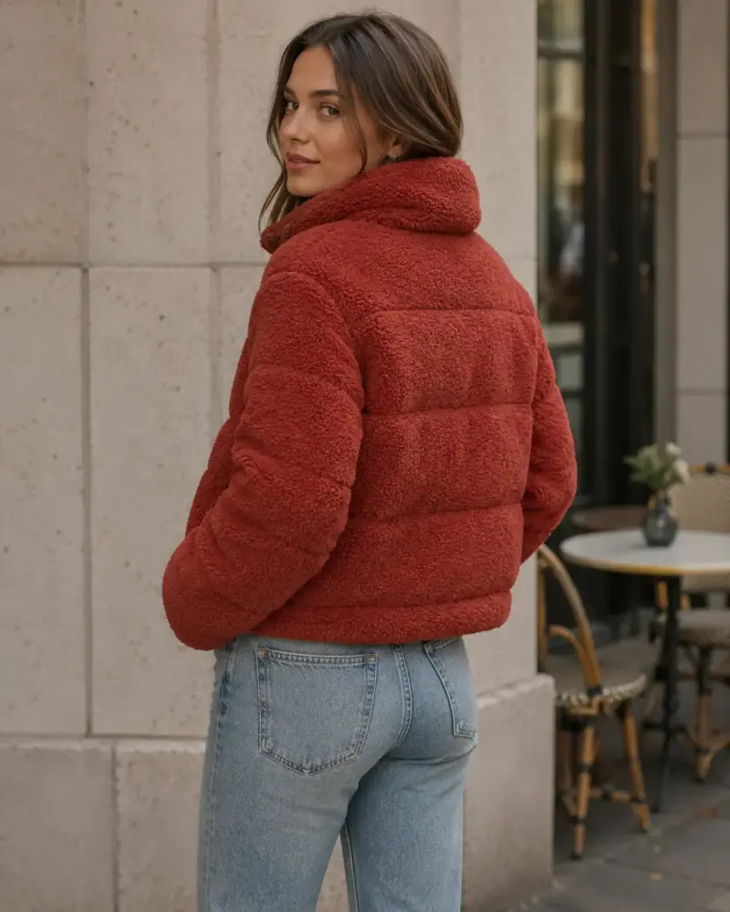 Chaqueta de lana roja - 2