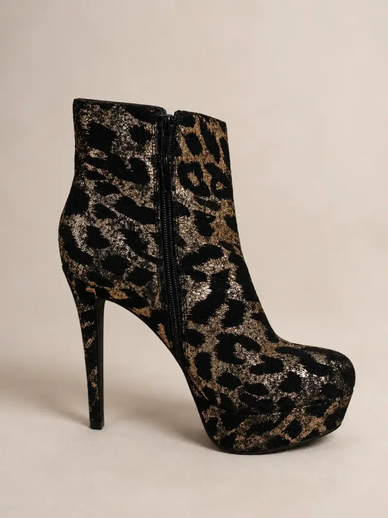 Botines de tacón animal print - 3