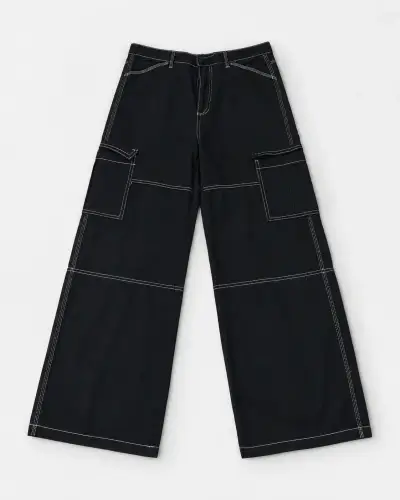 Pantalones hym cargo negros talla 36 - miniatura 2