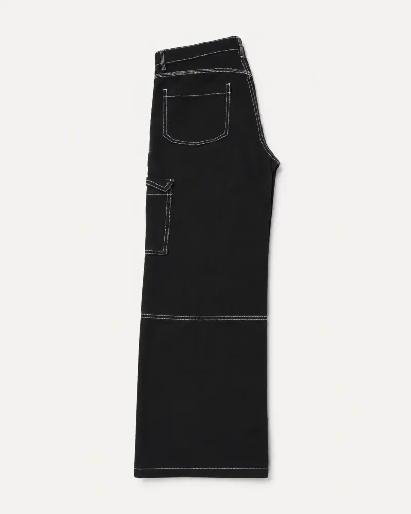 Pantalones hym cargo negros talla 36 - 3