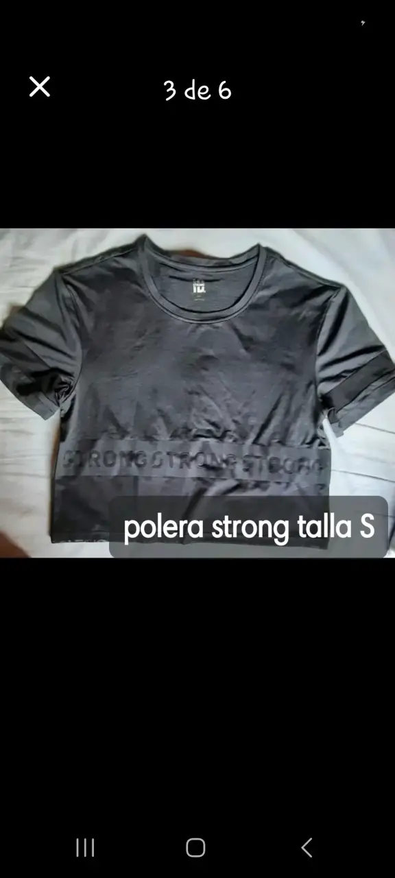 Polera negra talla S - 1