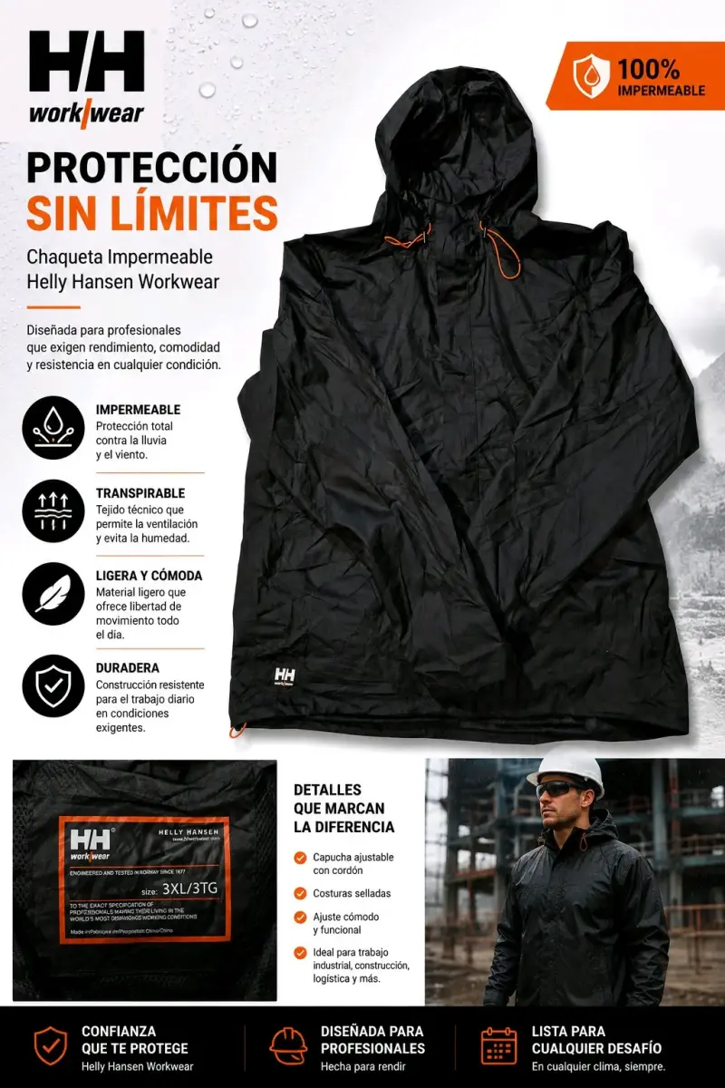 Parka negra Helly Hansen - 2